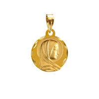 Médaille ronde Or 375/1000 - Vierge