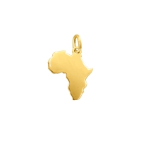 Pendentif Afrique en Or 375/1000