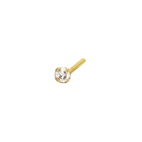 Boucle de nez Or 750/1000, avec diamant HSI 0.05ct (serti griffes)