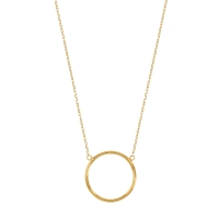 Collier cercle or 750/1000 diam. 16mm