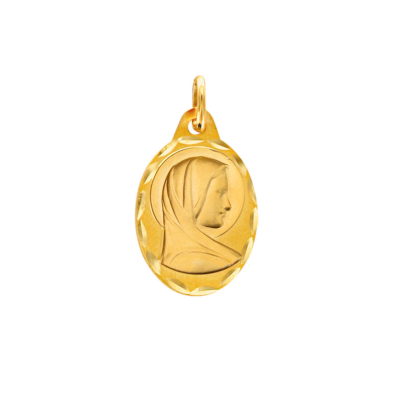 Médaille ovale Or 750/1000 Vierge