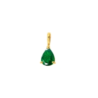 Pendentif Or 750/1000 Diopside poire 7x5mm