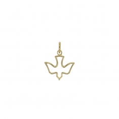 Pendentif forme colombe Esprit-Saint, plaqué or