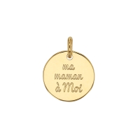 Médaille Ma maman à Moi plaqué or