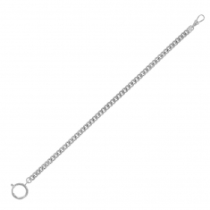 Giletière métal argenté L 28cm (l'unité)