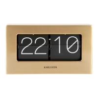 Horloge de table doré brossé en acier