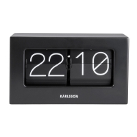 Horloge de table noir en acier