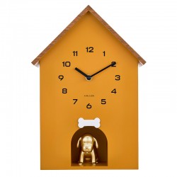 Horloge de table ou murale gris clair en forme de niche