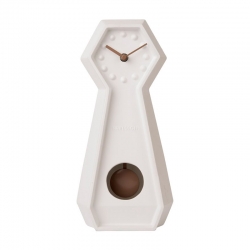 Horloge de table pendule en céramique blanche