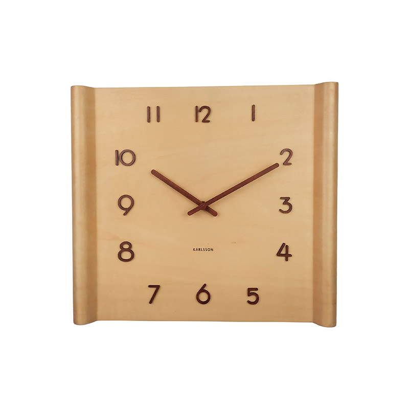 Horloge murale en bois de tilleul