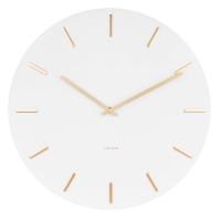 Horloge murale grand modèle métal blanc