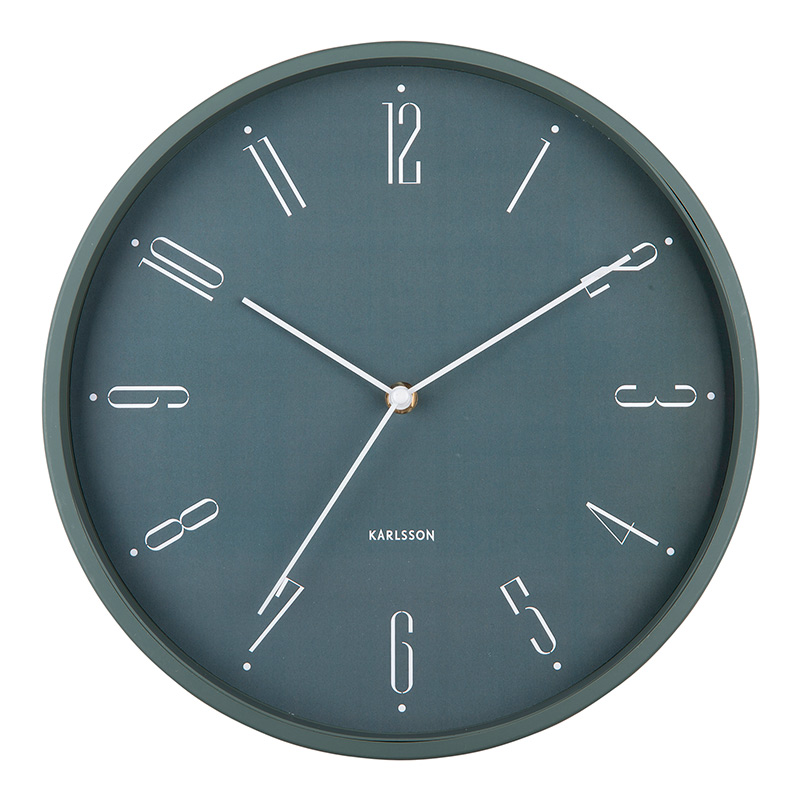 Horloge murale ronde blanche en plastique