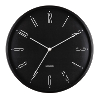 Horloge murale ronde blanche en plastique