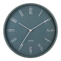 Horloge murale ronde blanche en plastique