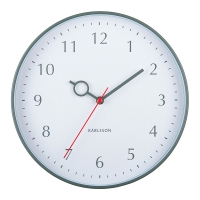Horloge murale ronde jaune avec trotteuse rouge