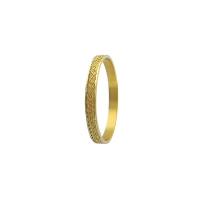 Jonc acier avec motif maille
