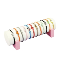 Lot de 12 bracelets réglables en cordon, avec motifs d'animaux en émail et argent 925/1000 rhodié