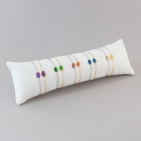 Lot de 10 bracelets miraculeuse - 5 Argent 925/1000 rhodié et 5 Argent 925/1000 doré avec émail