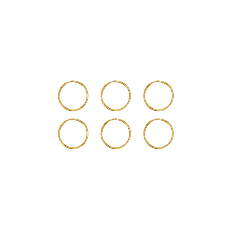 Lot 6 Piercings Coniques Titane - Pour étirer Oreille, Nez, Lèvre