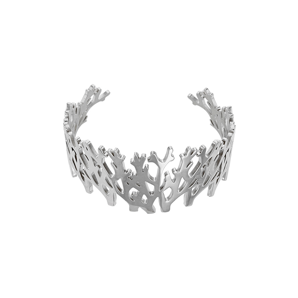 Manchette inspiration ramure en acier