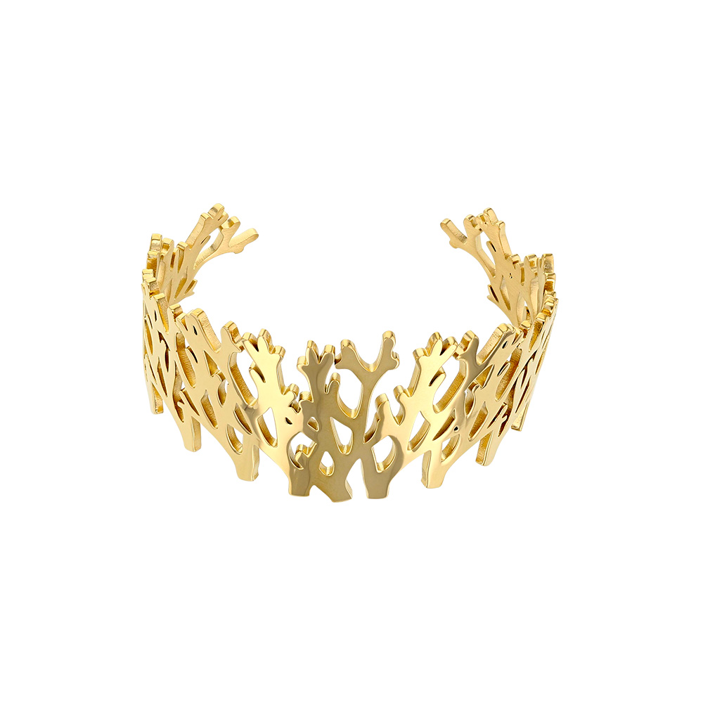 Manchette inspiration ramure en acier