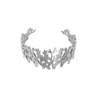 Manchette inspiration ramure en acier