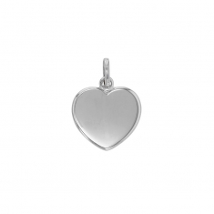 Médaille en argent 925/1000 - coeur à graver