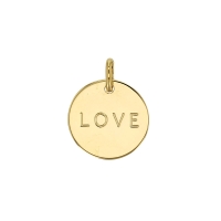 Médaille LOVE plaqué or