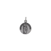 Médaille Saint Jacques de Compostelle, argent vieilli 925/1000