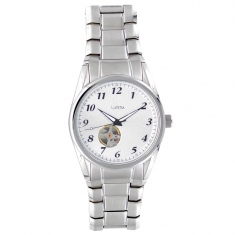Montre automatique homme Lutetia boîter et bracelet en acier avec balancier spiral