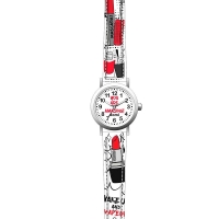 Montre enfant Star boîtier métal et bracelet synthétique blanc, mvt Miyota 2035