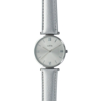 Montre Lutetia boîtier, cadran et bracelet synthétique argent