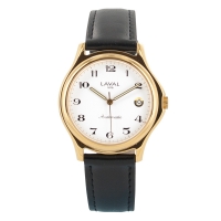 Montre pour homme automatique dato 3H avec cadran blanc et bracelet synthétique noir