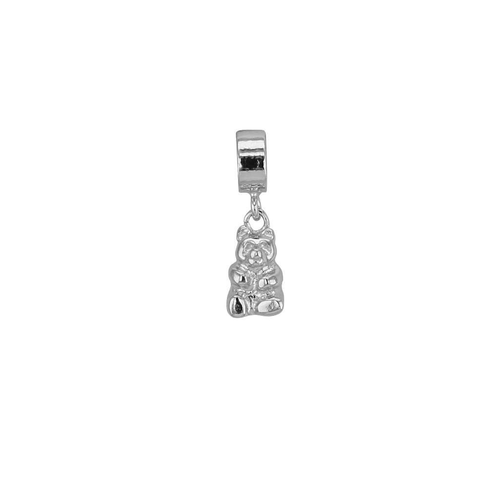 Pampille Bébé en argent 925/1000 rhodié - L'Ourson