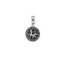 Pampille en argent 925/1000 rhodié - Signe du Zodiaque Sagittaire