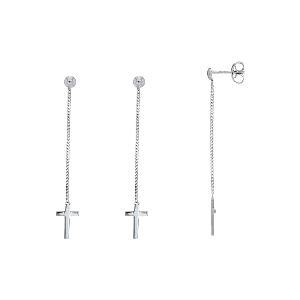 Pendants avec croix en argent rhodié 925/1000