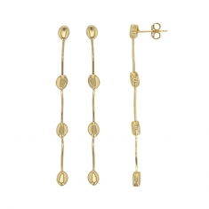 Pendants forme ovale en argent 925/1000 doré