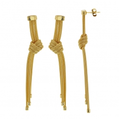 Pendants noeud en argent 925/1000 rhodié