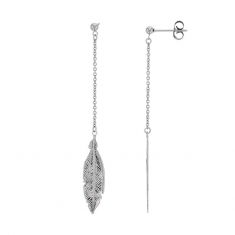 Pendants plume Acier