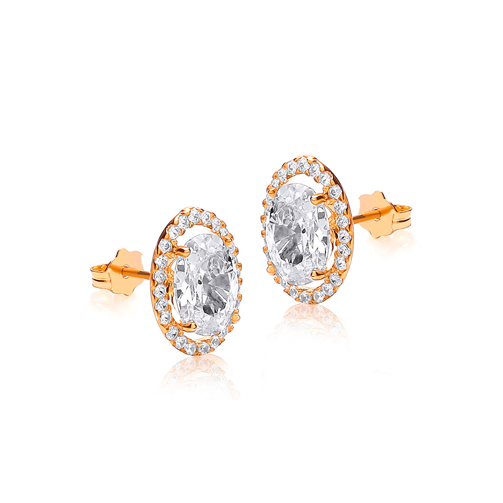 Pendants serti d’un oxyde taille poire, Or 375/1000