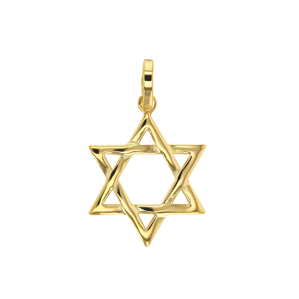 Pendentif Étoile de David en Plaqué or