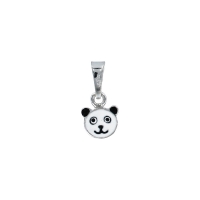 Pendentif argent avec tête de panda