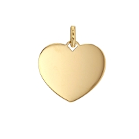 Pendentif coeur à graver en Or 375/1000