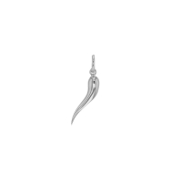 Pendentif corne d'abondance en argent 925/1000 platiné