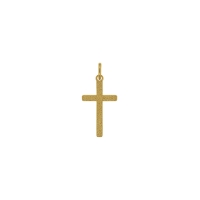 Pendentif croix aspect pépite, Plaqué or