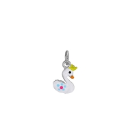 Pendentif Cygne en argent rhodié