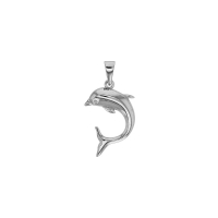 Pendentif dauphin argent 925/1000 rhodié