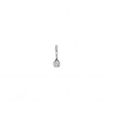 Pendentif diamant 0.04ct (serti griffes), Or 750/1000