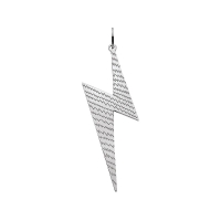 Pendentif éclair en acier