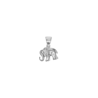 Pendentif éléphant argent 925/1000 platiné